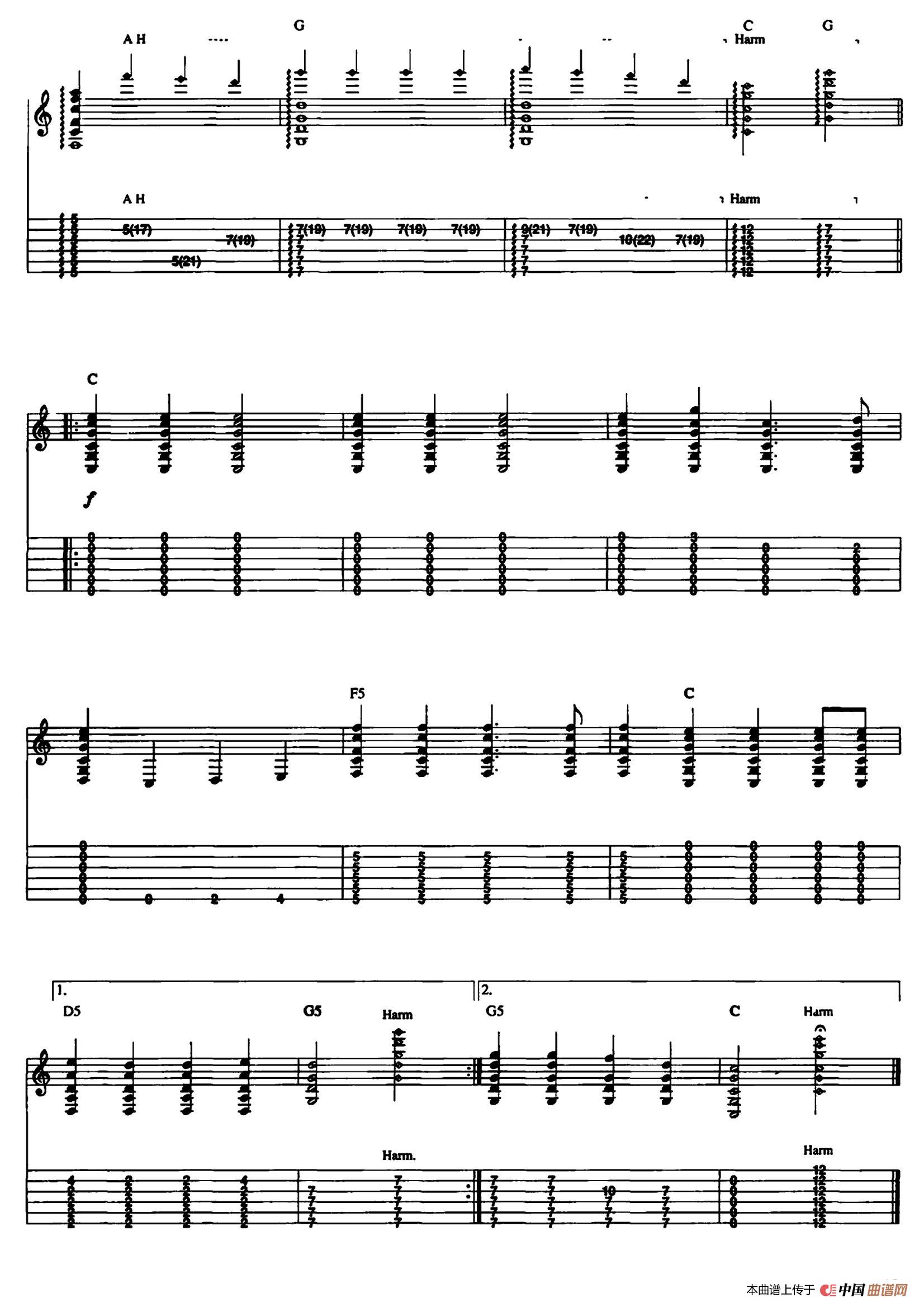 20首经典圣诞颂歌吉他简谱J. Pierpont 第3页