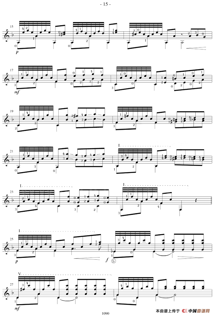 Fernando Sor12 Studies,Op.31简谱Fernando Sor 第2页