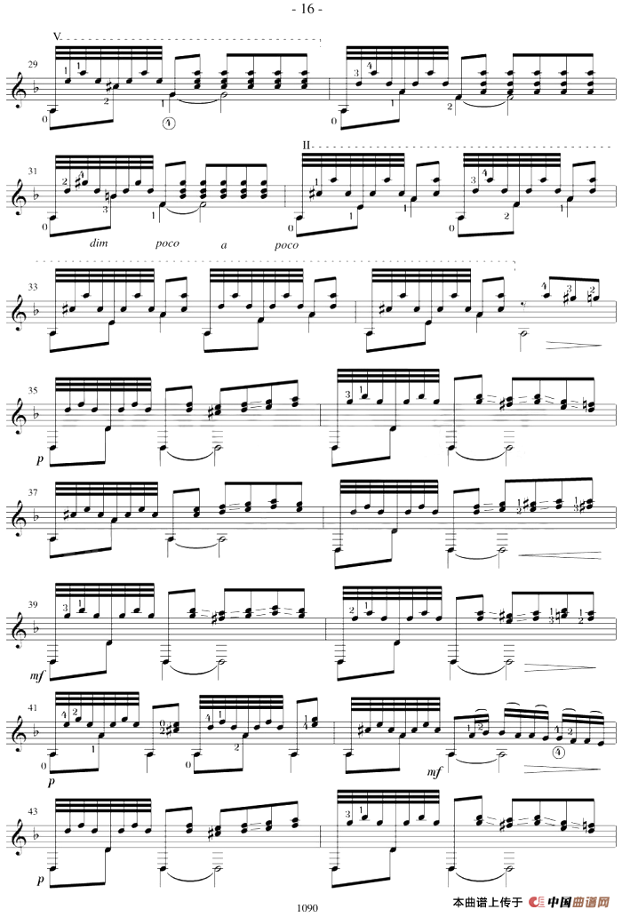 Fernando Sor12 Studies,Op.31简谱Fernando Sor 第3页