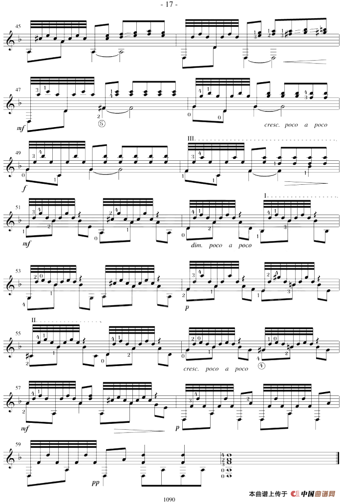 Fernando Sor12 Studies,Op.31简谱Fernando Sor 第4页