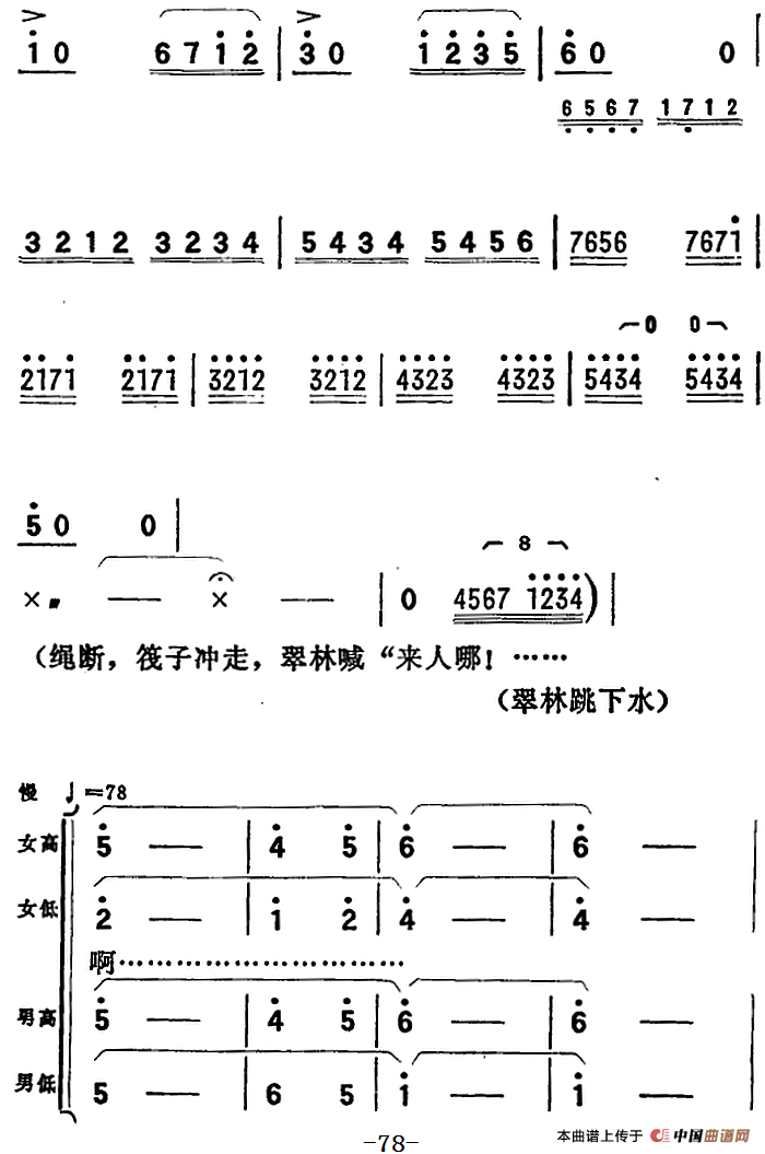 歌剧向阳川全剧之第二场 五曲简谱秦张旭 第2页
