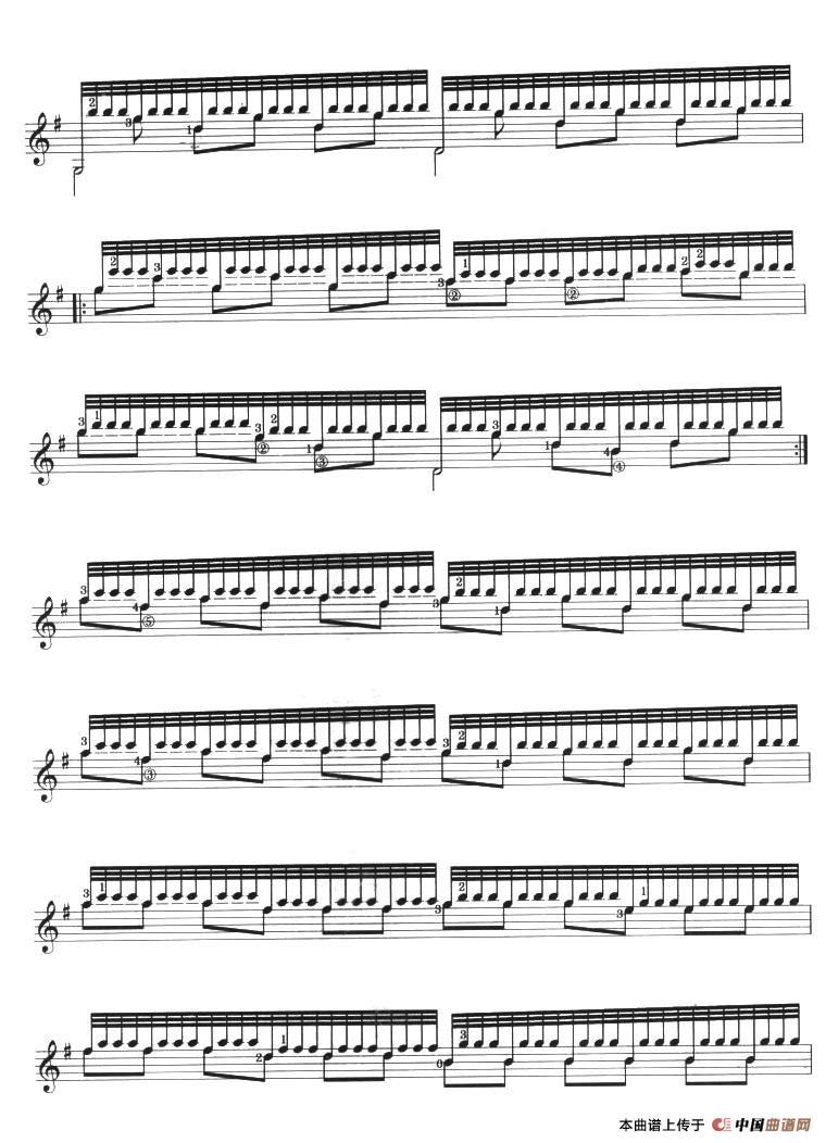 古典吉他考级六级外国乐曲A组简谱 第4页