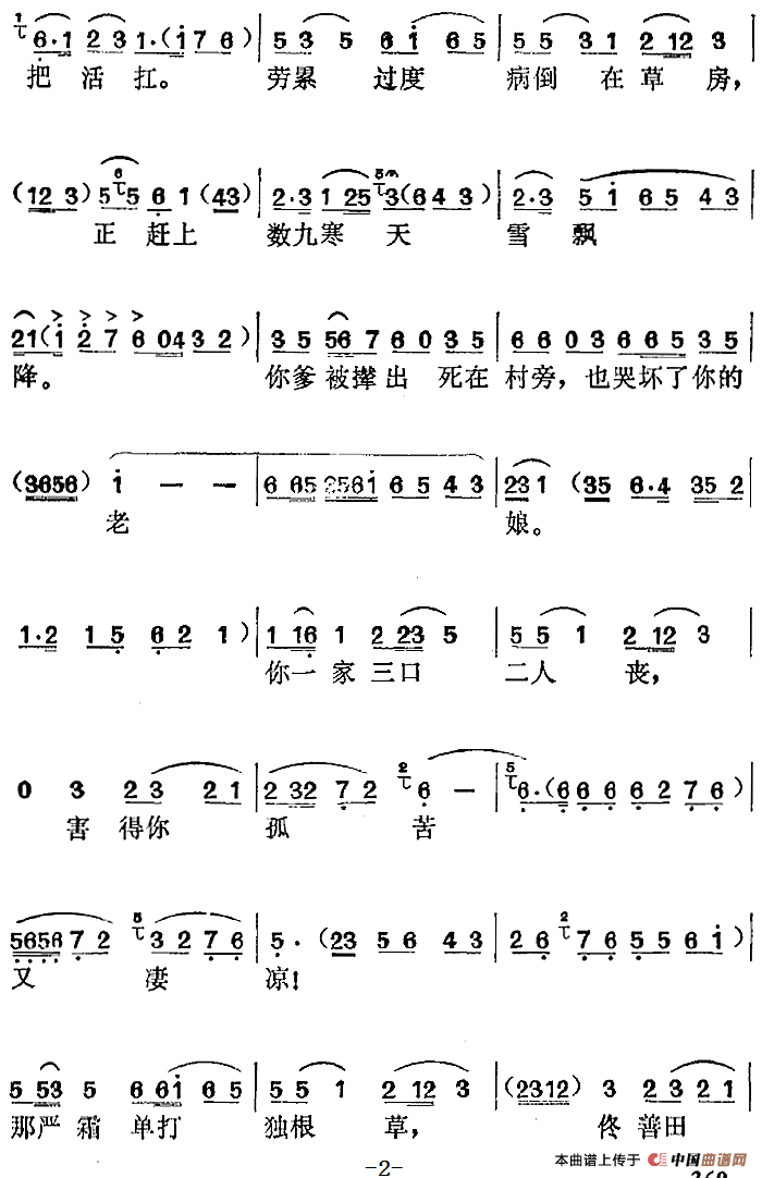 箭杆河边选曲:从今后你要知过改过奋发图强简谱王少舫 第2页