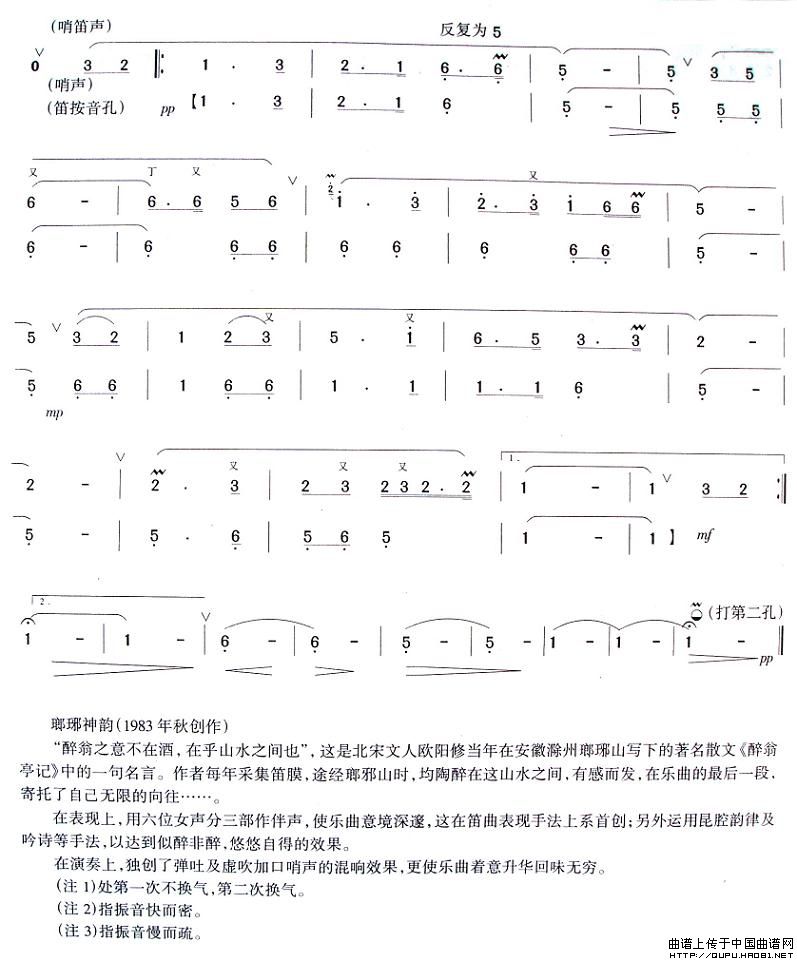 瑯琊神韵简谱 第3页