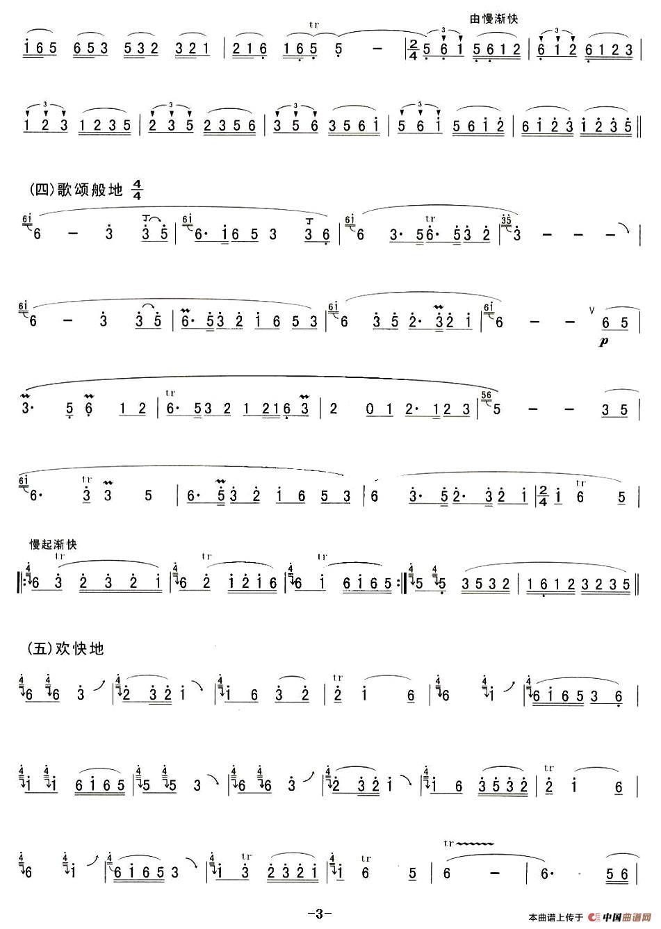 龙灯简谱孙学建 第3页