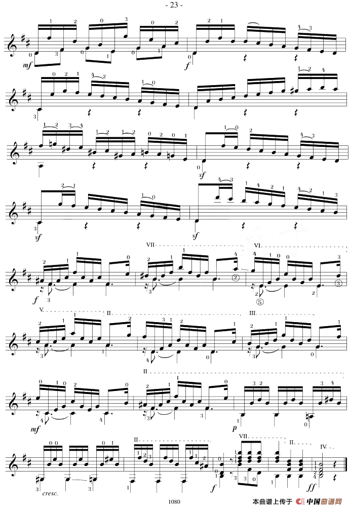 Mauro Giuliani12 Studies,Op.48简谱Mauro Giuliani 第2页