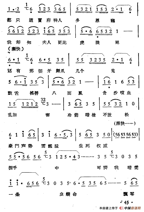 晴雯之死简谱 第11页