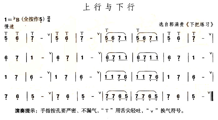 上行与下行简谱 第1页
