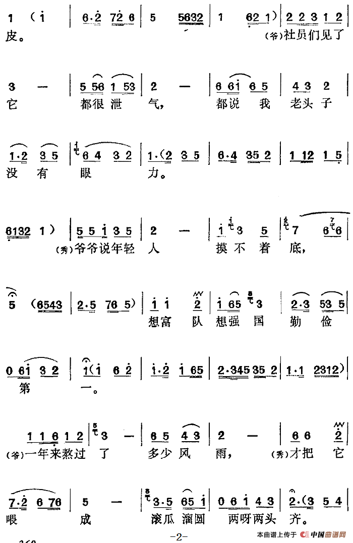 社长的女儿选曲:想富队想强国勤俭第一简谱潘汉明 第2页
