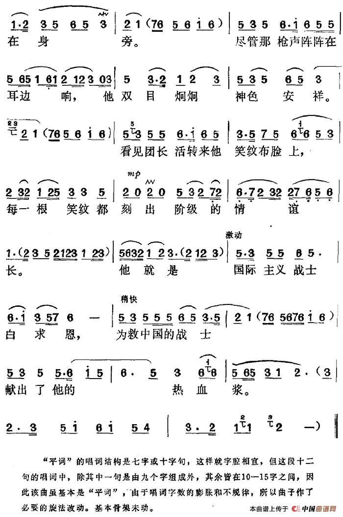 王杰颂选曲:献出了他的热血浆简谱王杰 第2页