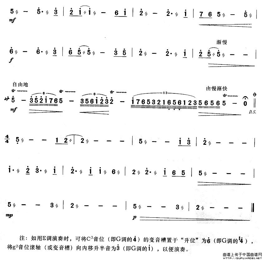 弯弯的月亮简谱李海鹰 第2页
