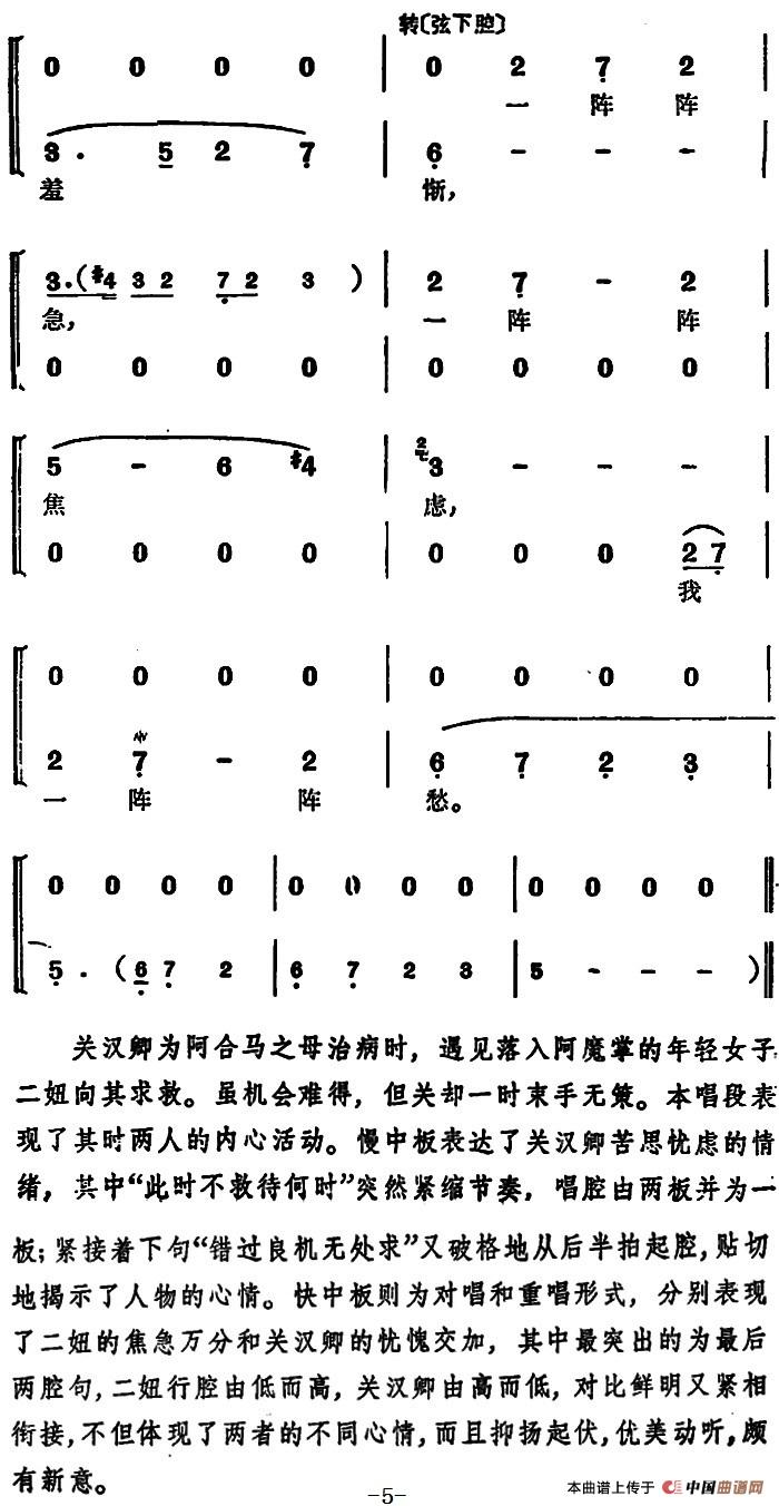 徐玉兰唱腔集:往日开方一挥就简谱 第5页
