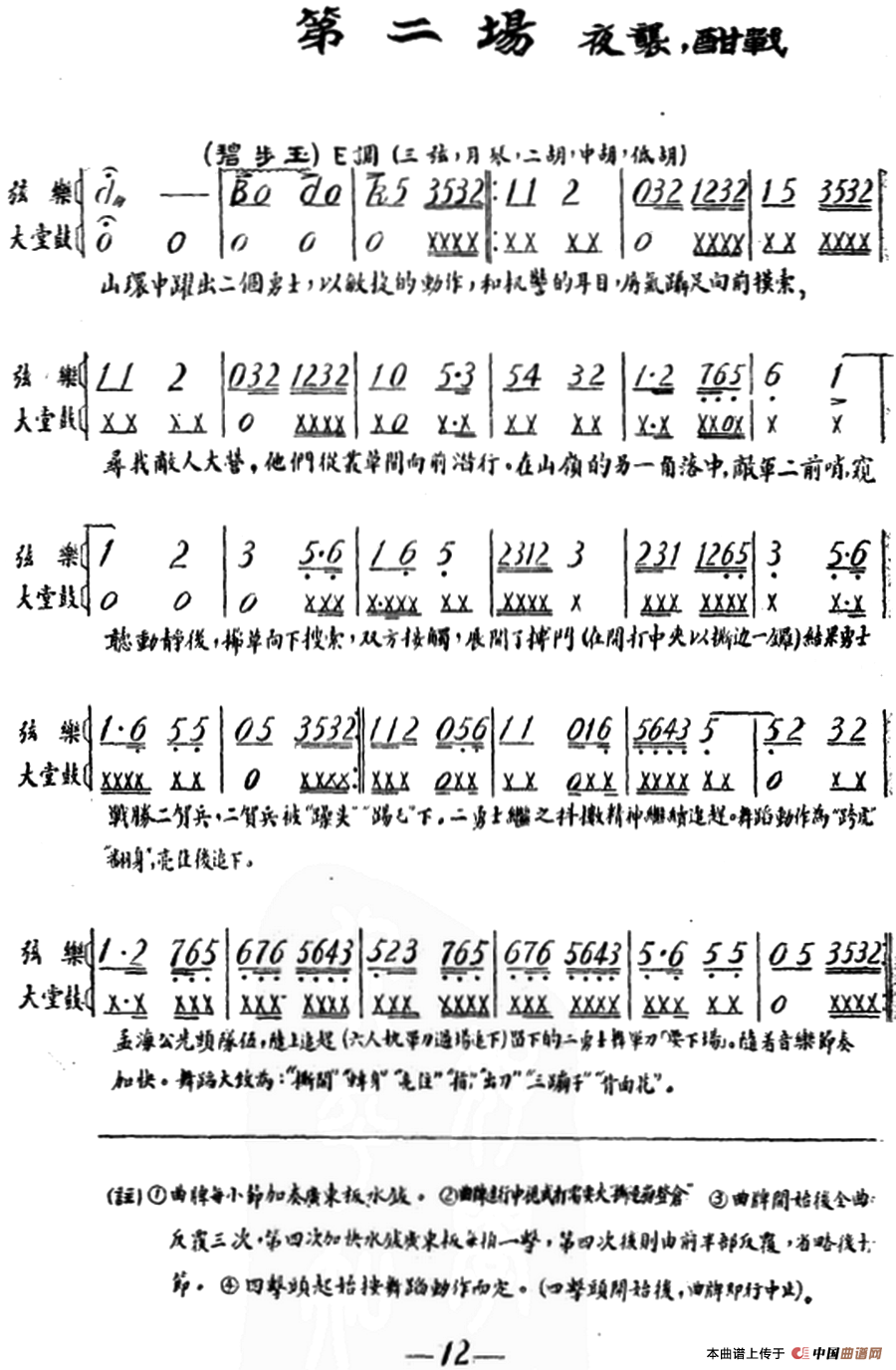 雁荡山·第二场 夜袭,酣战简谱 第1页