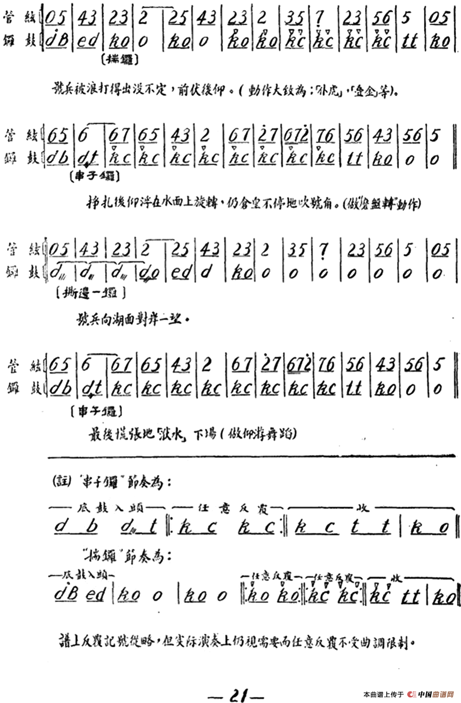 雁荡山·第三场 水战简谱 第2页