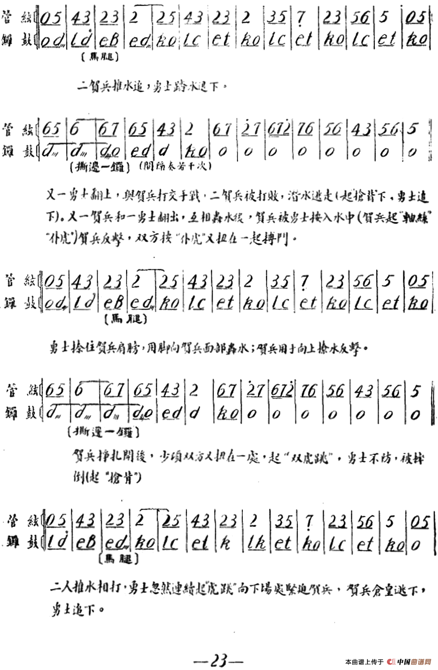雁荡山·第三场 水战简谱 第4页