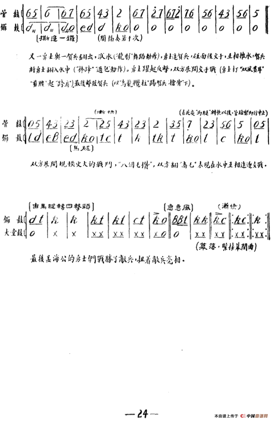 雁荡山·第三场 水战简谱 第5页